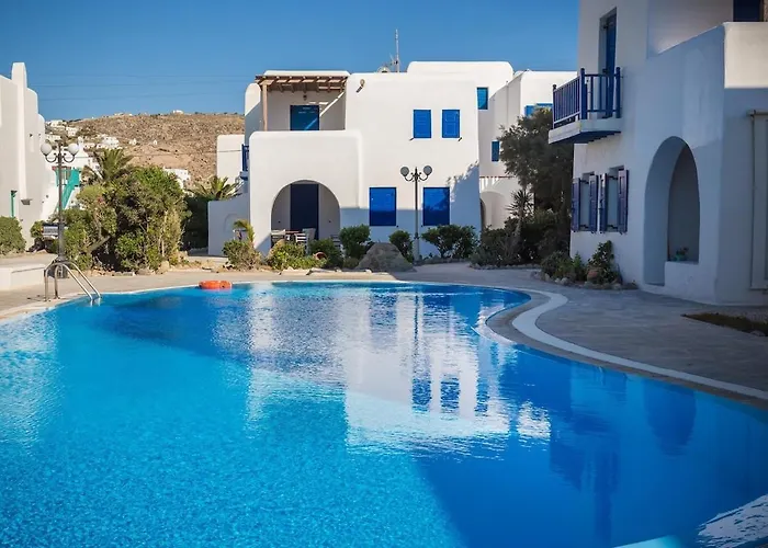 Iliana 1 & 2 W Shared Pool, Ornos, Mykonos Ornósz